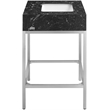 Meridian Furniture Marmo Black Engineered Stone Bathroom Vanity