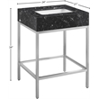 Meridian Furniture Marmo Black Engineered Stone Bathroom Vanity