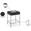 Meridian Furniture Marmo Black Engineered Stone Bathroom Vanity