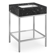 Meridian Furniture Marmo Black Engineered Stone Bathroom Vanity