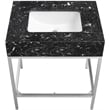Meridian Furniture Marmo White Engineered Stone Bathroom Vanity