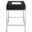 Meridian Furniture Marmo White Engineered Stone Bathroom Vanity