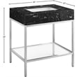 Meridian Furniture Marmo White Engineered Stone Bathroom Vanity