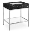 Meridian Furniture Marmo White Engineered Stone Bathroom Vanity