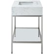 Meridian Furniture Marmo White Engineered Stone Bathroom Vanity