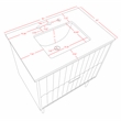 Meridian Furniture Modernist White Bathroom Vanity