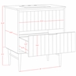 Meridian Furniture Modernist White Bathroom Vanity