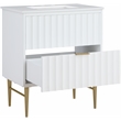 Meridian Furniture Modernist White Bathroom Vanity