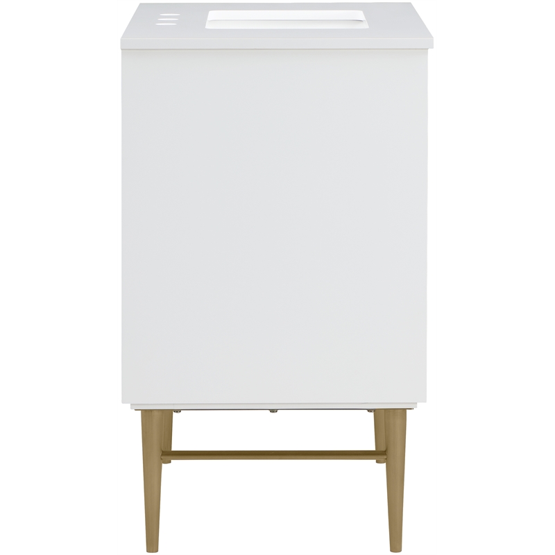 Meridian Furniture Modernist White Bathroom Vanity
