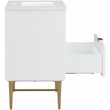 Meridian Furniture Modernist White Bathroom Vanity