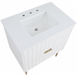 Meridian Furniture Modernist White Bathroom Vanity