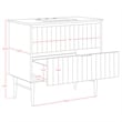 Meridian Furniture Modernist White Bathroom Vanity