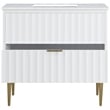 Meridian Furniture Modernist White Bathroom Vanity