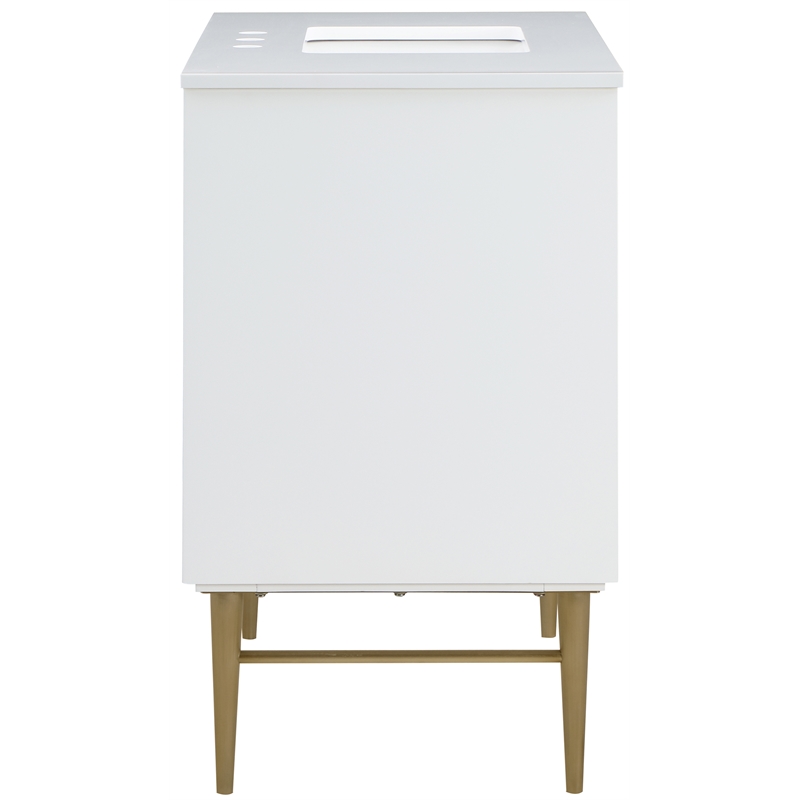 Meridian Furniture Modernist White Bathroom Vanity