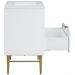 Meridian Furniture Modernist White Bathroom Vanity