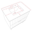 Meridian Furniture Modernist White Bathroom Vanity