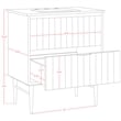 Meridian Furniture Modernist White Bathroom Vanity