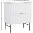 Meridian Furniture Modernist White Bathroom Vanity