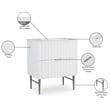Meridian Furniture Modernist White Bathroom Vanity