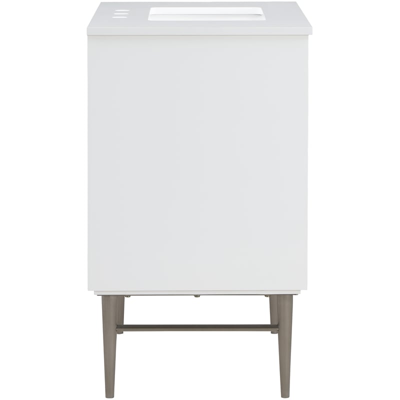 Meridian Furniture Modernist White Bathroom Vanity