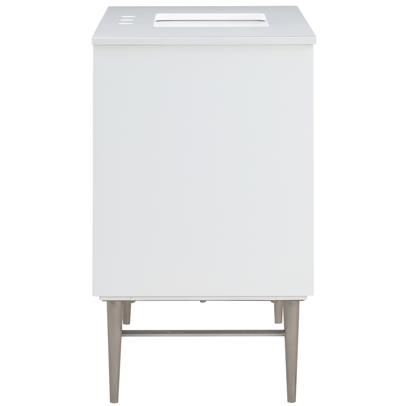 Meridian Furniture Modernist White Bathroom Vanity