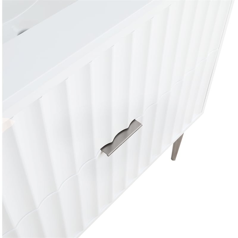 Meridian Furniture Modernist White Bathroom Vanity