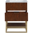 Meridian Furniture Monad Walnut Bathroom Vanity