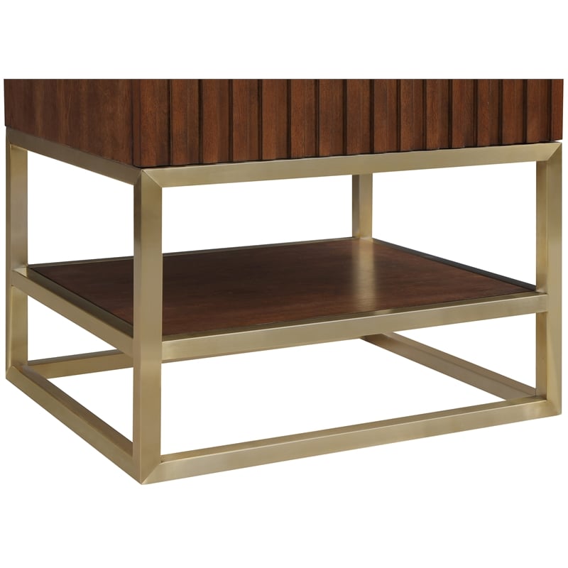 Meridian Furniture Monad Walnut Bathroom Vanity