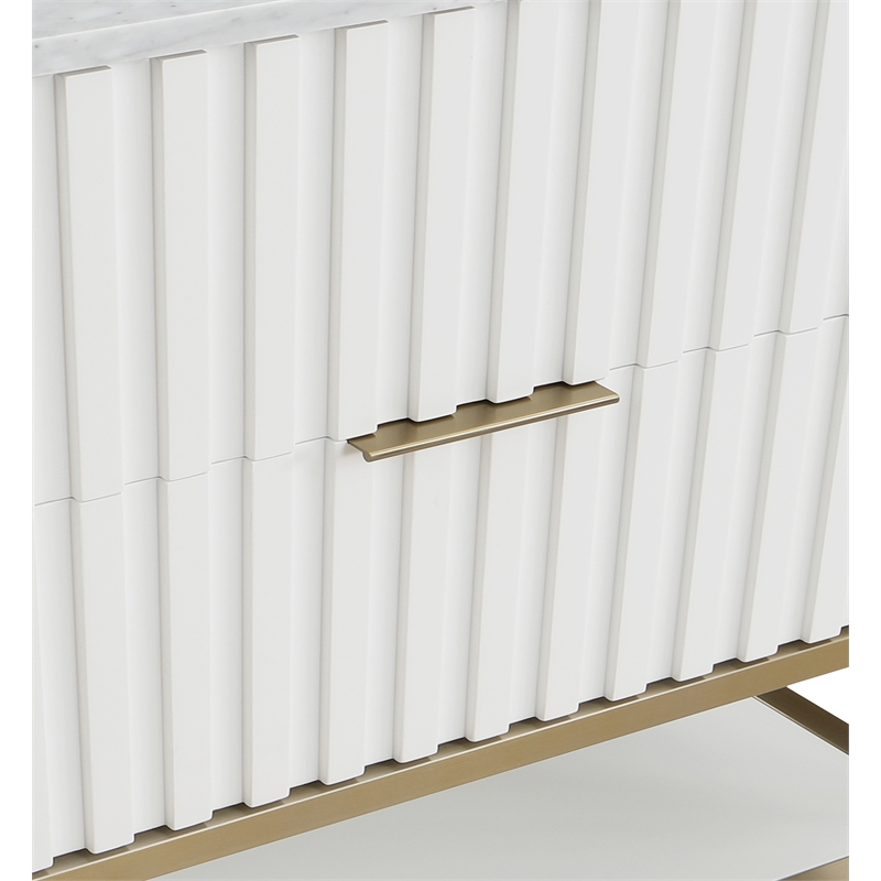 Meridian Furniture Monad White Bathroom Vanity