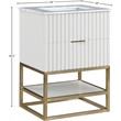 Meridian Furniture Monad White Bathroom Vanity