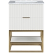 Meridian Furniture Monad White Bathroom Vanity