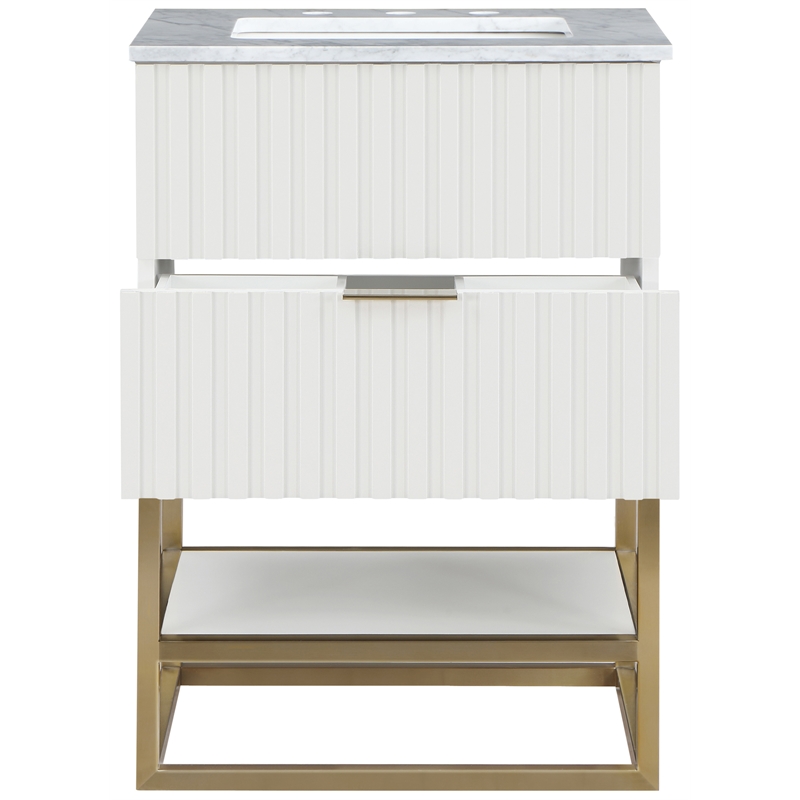 Meridian Furniture Monad White Bathroom Vanity