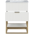 Meridian Furniture Monad White Bathroom Vanity