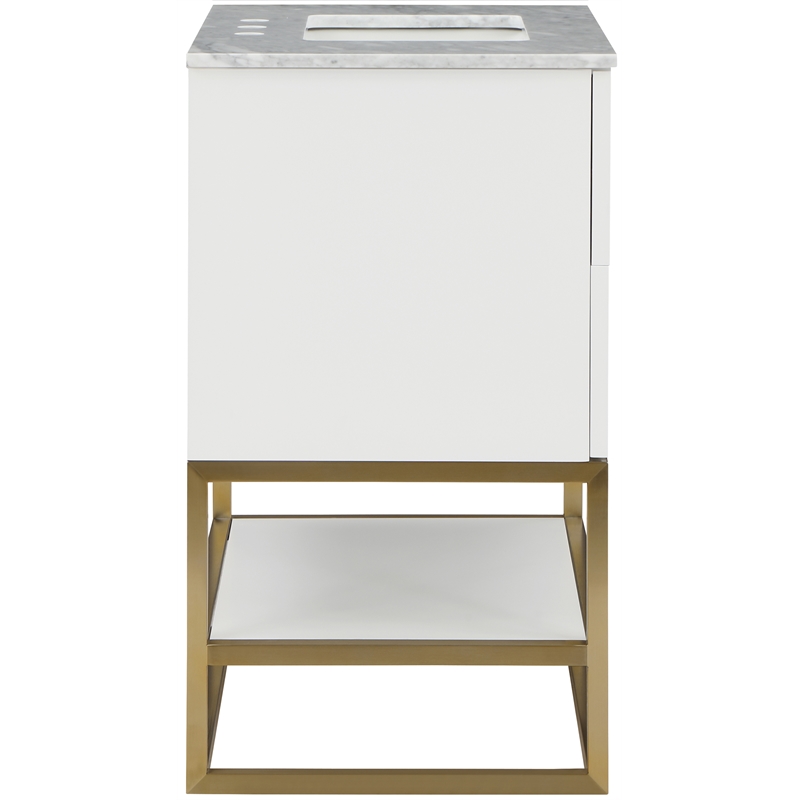 Meridian Furniture Monad White Bathroom Vanity