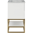 Meridian Furniture Monad White Bathroom Vanity
