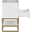 Meridian Furniture Monad White Bathroom Vanity