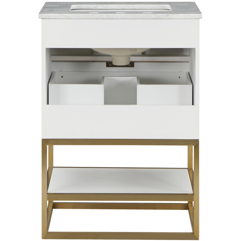 Meridian Furniture Monad White Bathroom Vanity