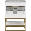 Meridian Furniture Monad White Bathroom Vanity