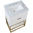Meridian Furniture Monad White Bathroom Vanity