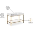 Meridian Furniture Marmo White Engineered Stone Bathroom Vanity