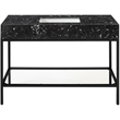 Meridian Furniture Marmo Black Engineered Stone Bathroom Vanity