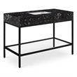 Meridian Furniture Marmo Black Engineered Stone Bathroom Vanity