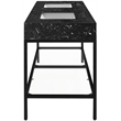 Meridian Furniture Marmo Black Engineered Stone Bathroom Vanity