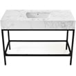 Meridian Furniture Marmo White Engineered Stone Bathroom Vanity