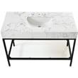 Meridian Furniture Marmo White Engineered Stone Bathroom Vanity