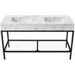 Meridian Furniture Marmo White Engineered Stone Bathroom Vanity