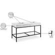 Meridian Furniture Marmo White Engineered Stone Bathroom Vanity