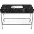 Meridian Furniture Marmo Black Engineered Stone Bathroom Vanity