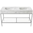 Meridian Furniture Marmo White Engineered Stone Bathroom Vanity