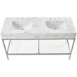 Meridian Furniture Marmo White Engineered Stone Bathroom Vanity